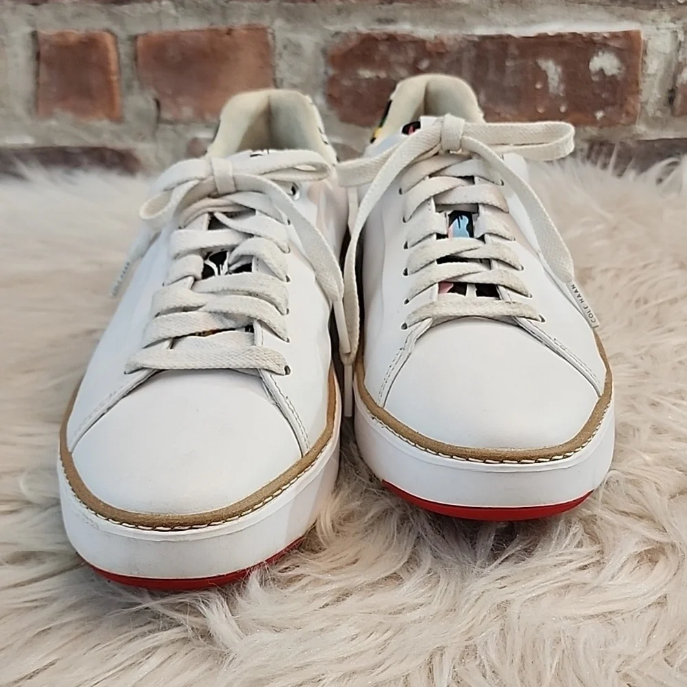 Cole Haan Women's GrandPro Topspin Sneakers White/Graffiti, Size 9B - Picture 9 of 17